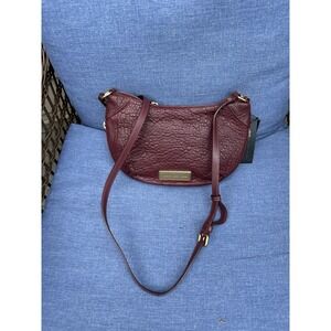Marc by Marc Jacobs washed up pebbled leather crossbody burgundy New